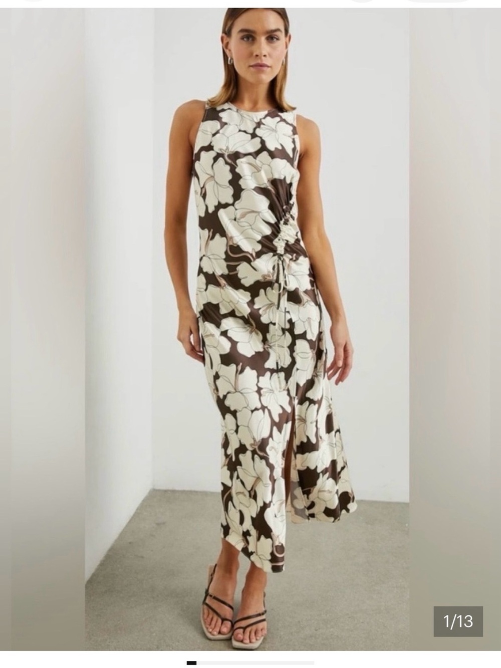 Rails Gabriella Dress Brown & Cream floral
